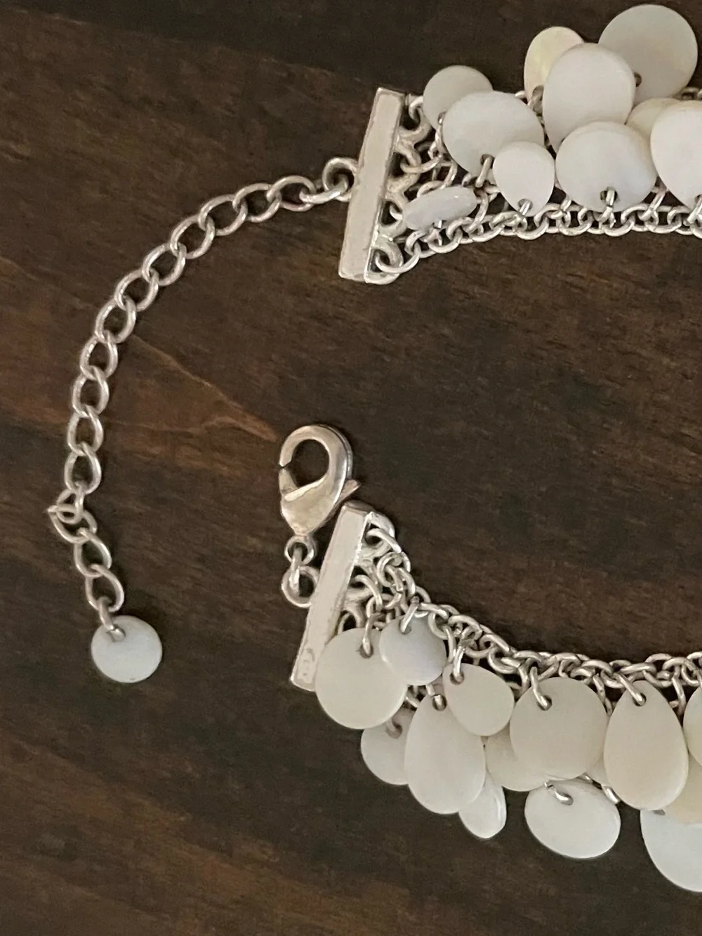 Ann Taylor Mother-of-Pearl Cluster Bracelet